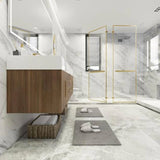 Blossom 72 In. Floating Double Sink Bathroom Vanity With Acrylic Sink Top & Aluminum Alloy Frame
