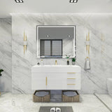 Blossom 48 In. Floating Single Sink Bathroom Vanity With Acrylic Sink Top, Drawers & Aluminum Alloy Frame