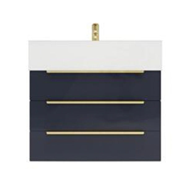Blossom 24 In. Floating Single Sink Bathroom Vanity With Acrylic Sink Top & Aluminum Alloy Frame
