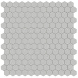1 In Soho Loft Grey Hexagon Matte Glazed Porcelain Mosaic