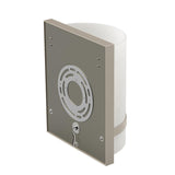 1-Light, Decorative ARC Wall Sconce Fixture, Brushed Nickel Finish with White glass shade, Dim: 9" W x 12"H x 5"E, Hallway Light Fixtures