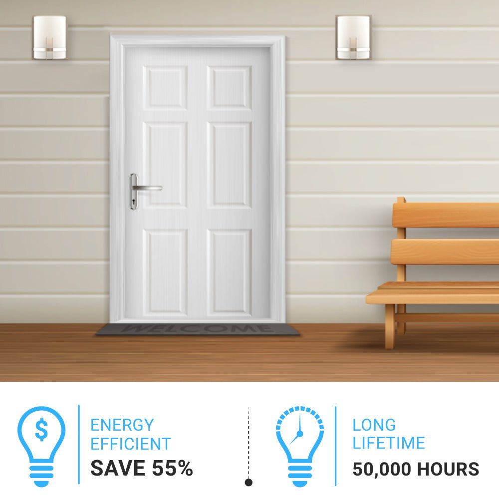 1-Light, Decorative ARC Wall Sconce Fixture, Brushed Nickel Finish with White glass shade, Dim: 9" W x 12"H x 5"E, Hallway Light Fixtures