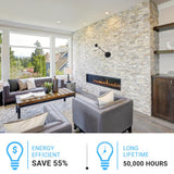 1-Light, LED Wall Sconce Light 3W, 3000K, 150LM, Integrated LED Light Combination, 120V Dimmable, Black Matte Body Finish