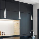 1-Light, Modern LED Three Dimensional Triangle Geometric Chandeliers, 6W, 3000K, 462LM, Dimmable