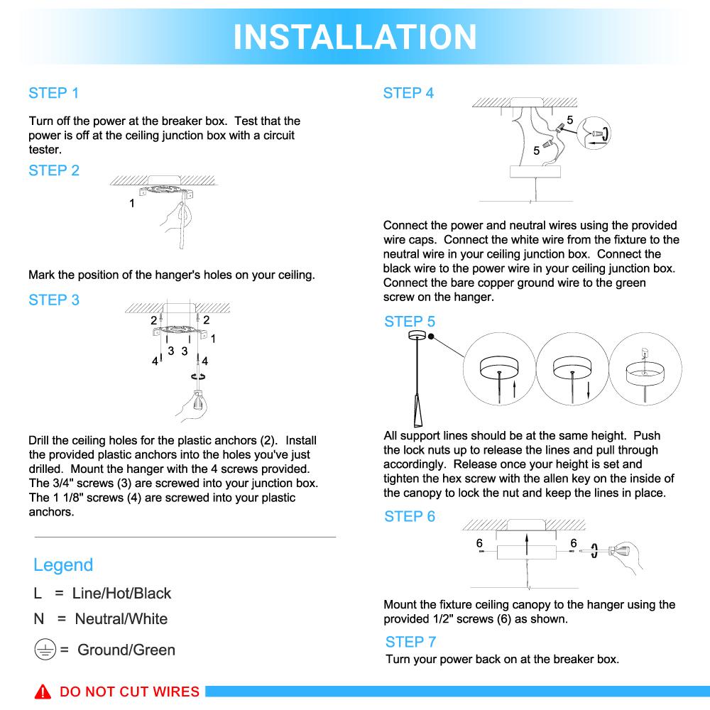 1-Light, Modern LED Three Dimensional Triangle Geometric Chandeliers, 6W, 3000K, 462LM, Dimmable