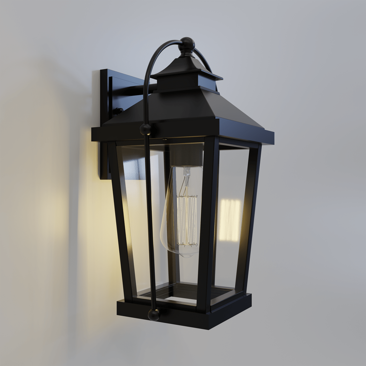 1-Light, Outdoor Wall Mount Light In Traditional Style, Outdoor Wall Sconce - 11.02"L x 10.16"W x 19.69"H