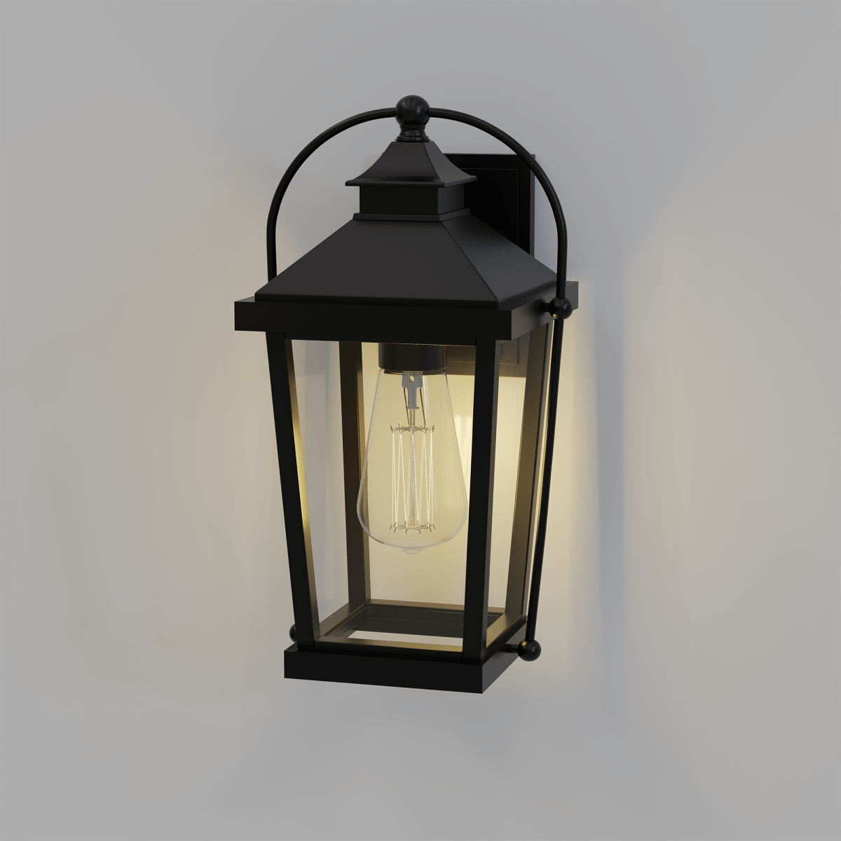 1-Light, Outdoor Wall Mount Light In Traditional Style, Outdoor Wall Sconce - 11.02"L x 10.16"W x 19.69"H