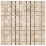 1 X 1 In Allure Crema Polished Marble Mosaic