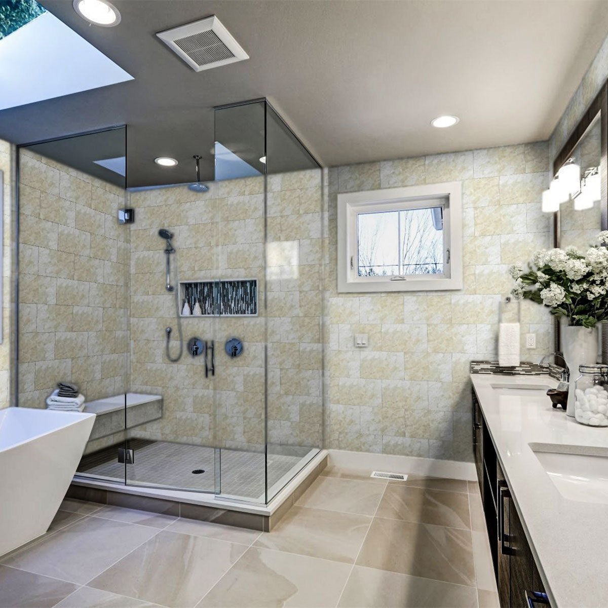 10 X 16 In Malena Ivory Matte Pressed Glazed Ceramic