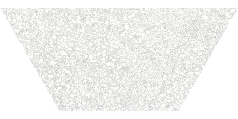 10 x 24 in. Station Pearl Half Hexagon Matte Rectified Porcelain Trapezoid Floor & Wall Tile