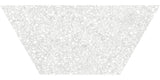 10 x 24 in. Station Pearl Half Hexagon Matte Rectified Porcelain Trapezoid Floor & Wall Tile