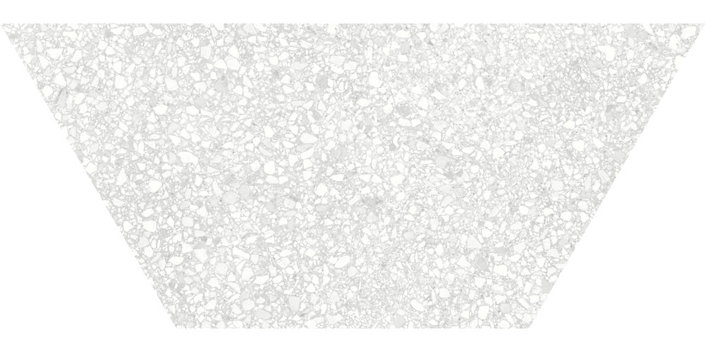 10 x 24 in. Station Pearl Half Hexagon Matte Rectified Porcelain Trapezoid Floor & Wall Tile