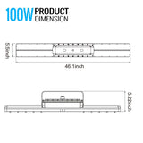 100 Watt 4FT LED Explosion Proof Linear Light, I Series, Dimmable, 5000K, 14000LM, AC100-277V, IP66, Hazardous Location Lighting Fixtures