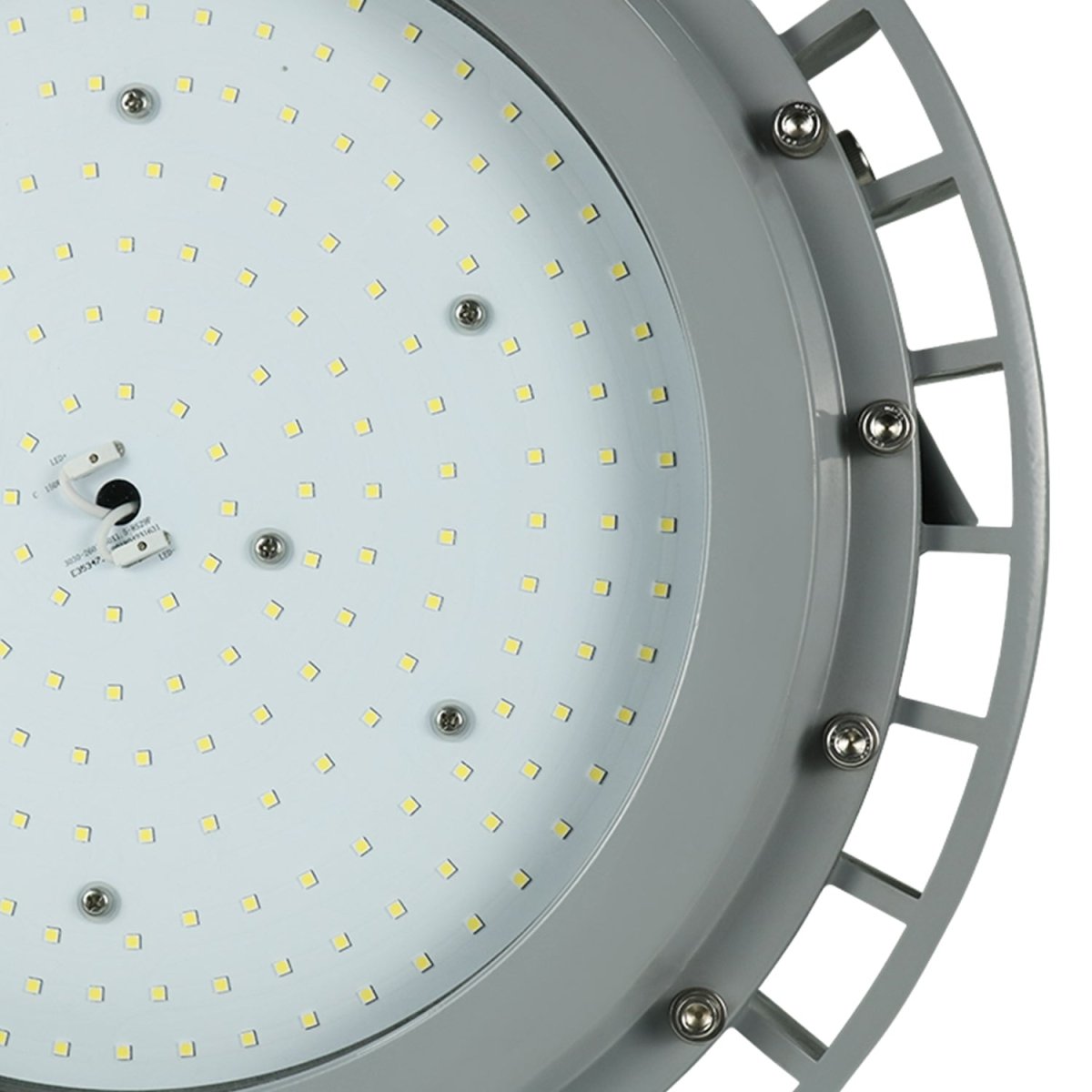 100 Watt LED Explosion Proof Round High Bay Light, C Series,  Dimmable, 5000K, 13500LM, AC100-277V, IP66, Hazardous Location Lighting Fixtures
