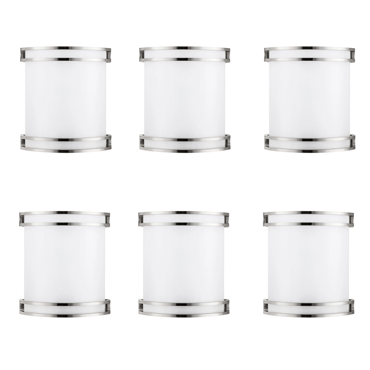 10.25" Dimmable Half Cylinder LED Wall Sconce BN Color, 17W, 1100 Lumens, AC120V, For Living Room, Bedroom, Hallway, Kitchen
