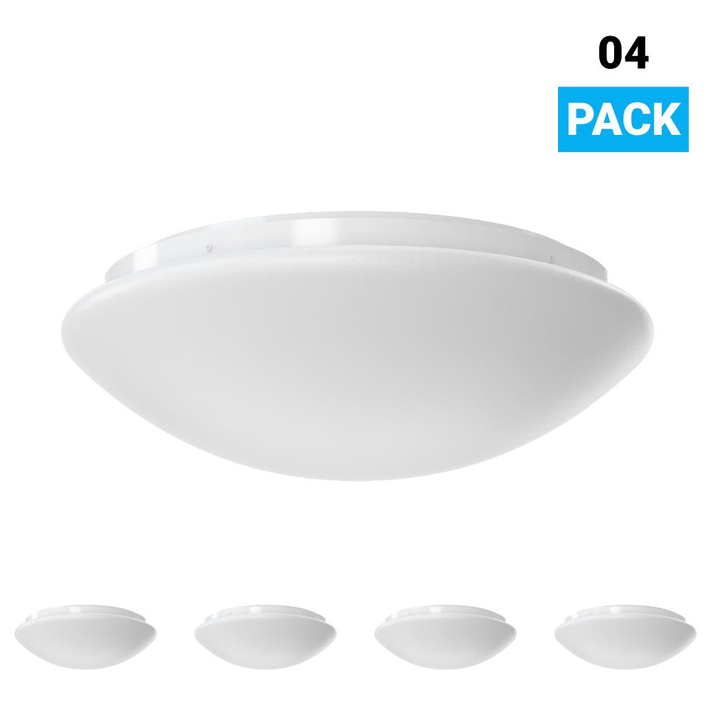 10.5 Inch Mushroom Shape LED Flush Mount Ceiling Light - 12.5 Watt, 1050 Lumens - Dimmable - Round Ceiling Light