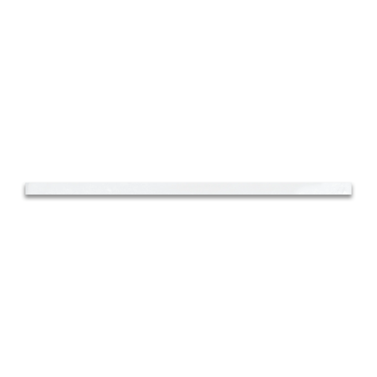 12 in. Soho Canvas White Glossy Glazed Ceramic Quarter Round Trim