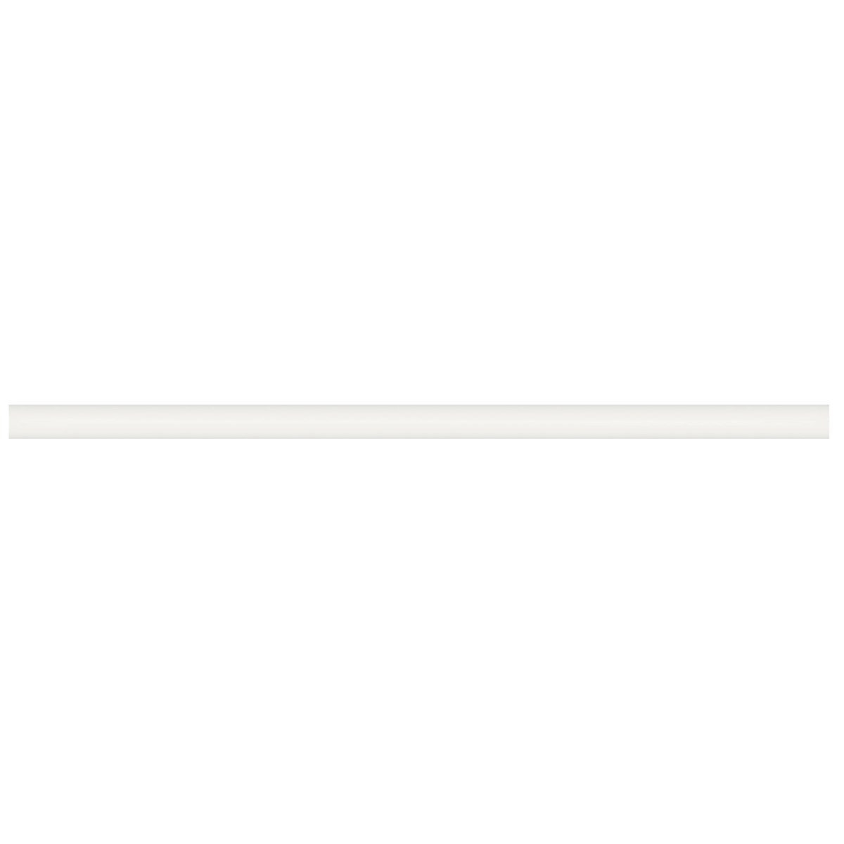 12 In Soho Canvas White Matte Glazed Ceramic Quarter Round