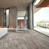 12 X 12 In Antico Walnut Matte Pressed Glazed Porcelain