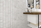 12 X 12 In Bianco Venatino Honed Marble Mosaic
