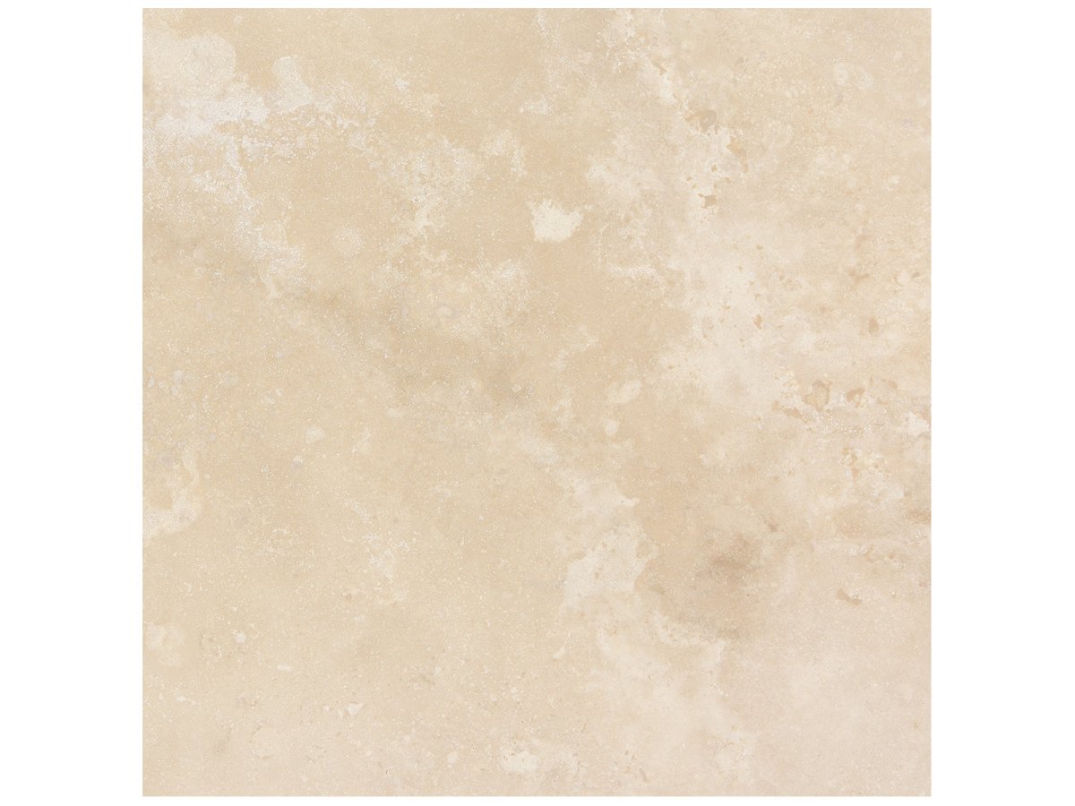 12 X 12 In Ivory Filled & Honed Travertine