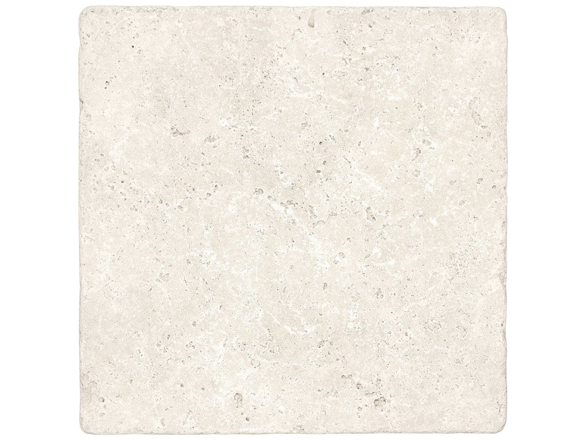 12 X 12 In Ivory Tumbled Travertine