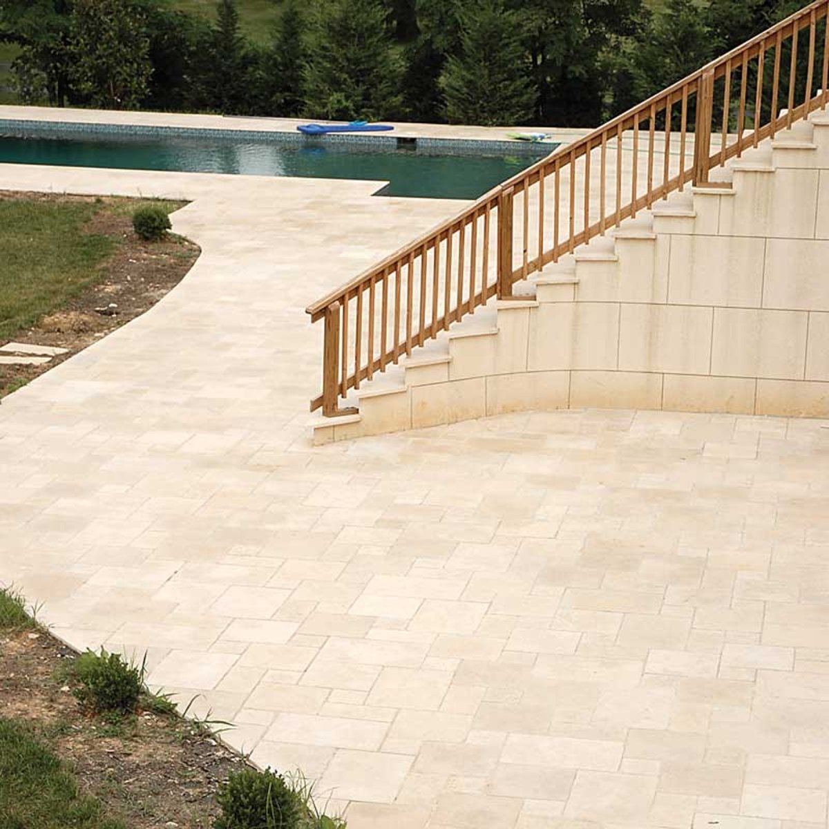 12 X 12 In Ivory Tumbled Travertine