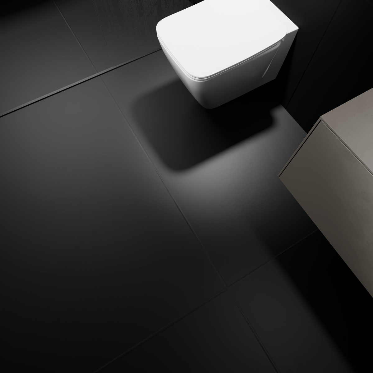 12 X 12 In Prima Charcoal Matte Rectified Unglazed Porcelain