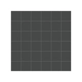12 x 12 in. Soho Retro Black Matte Unglazed Porcelain Mosaic