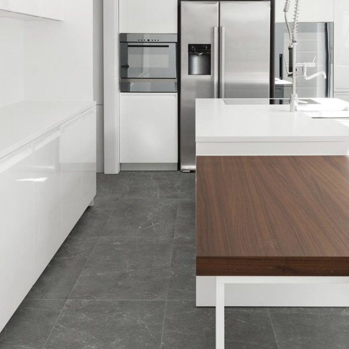 12 X 12 In Stark Carbon Polished Marble