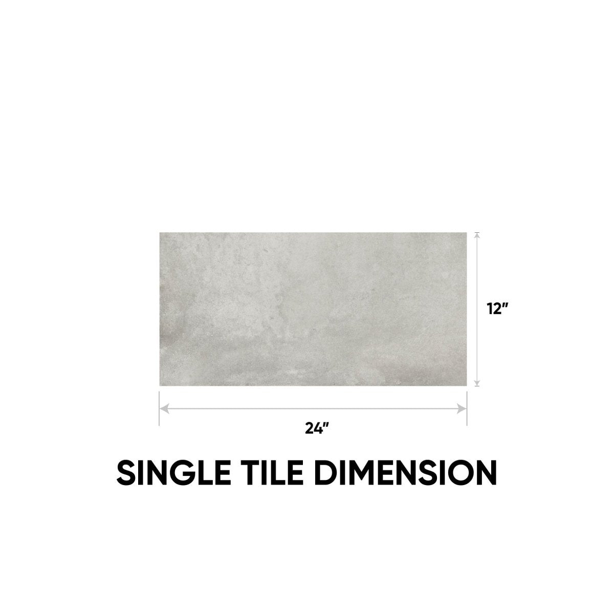 12 x 24 in. Ceraforge Lithium Matte Rectified Porcelain Tile