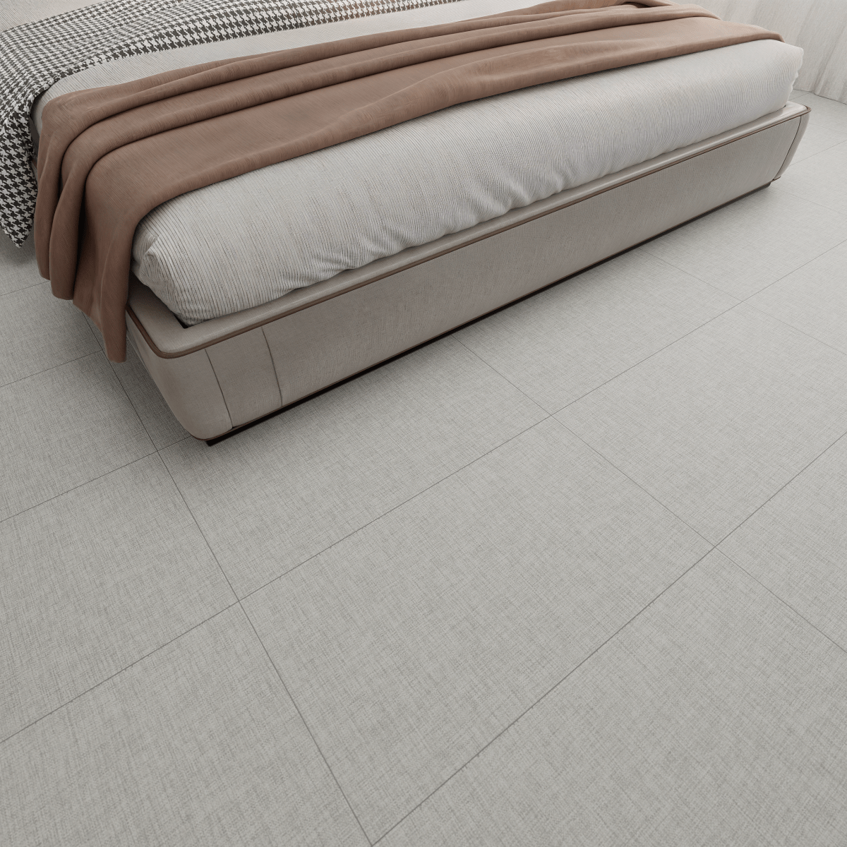 12 X 24 In Crossweave Flax Matte Rectified Color Body Porcelain