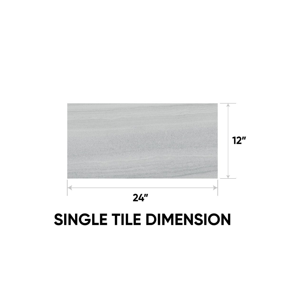 12 x 24 in. Davenport Ice Pressed Glazed Matte Porcelain Tile