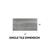 12 x 24 in. Eramosa Carbon Polished Rectified Glazed Porcelain Tile