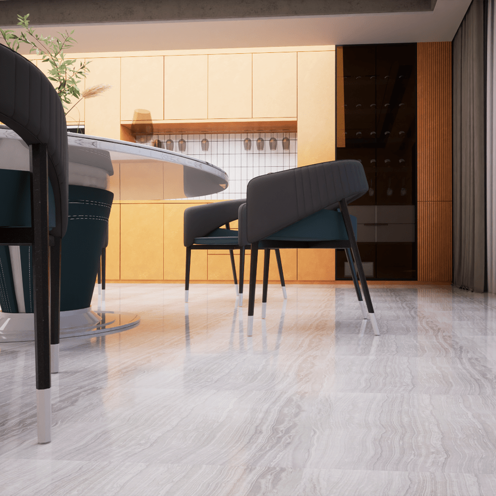 12 x 24 in. Eramosa Ice Polished Rectified Glazed Porcelain Tile