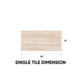 12 x 24 in. Eramosa Sand Polished Rectified Glazed Porcelain Tile