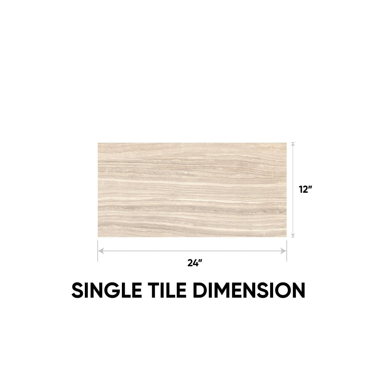 12 x 24 in. Eramosa Sand Polished Rectified Glazed Porcelain Tile