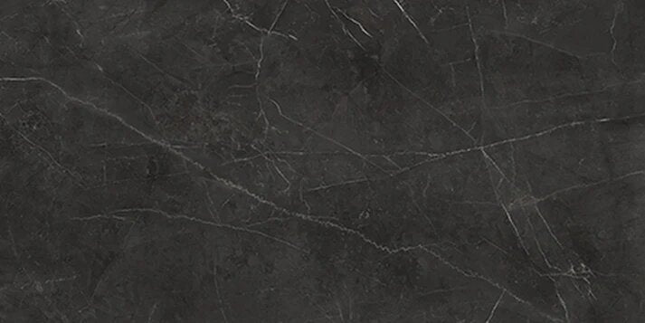 12 X 24 In La Marca Nero Venato Honed Rectified Glazed Porcelain