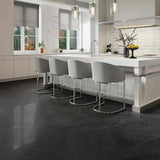 12 x 24 in. La Marca Nero Venato Polished Rectified Glazed Porcelain Wall Tile