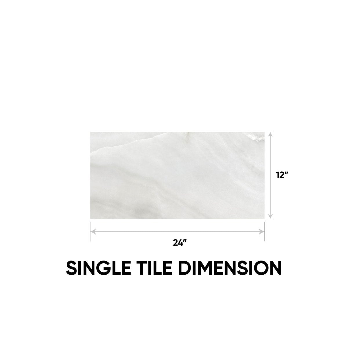 12 x 24 in. La Marca Onyx Nuvolato Polished Rectified Glazed Porcelain Wall Tile