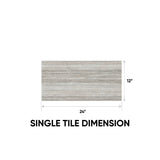 12 x 24 in. La Marca Travertino instrata Polished Rectified Glazed Porcelain Wall & Floor Tile