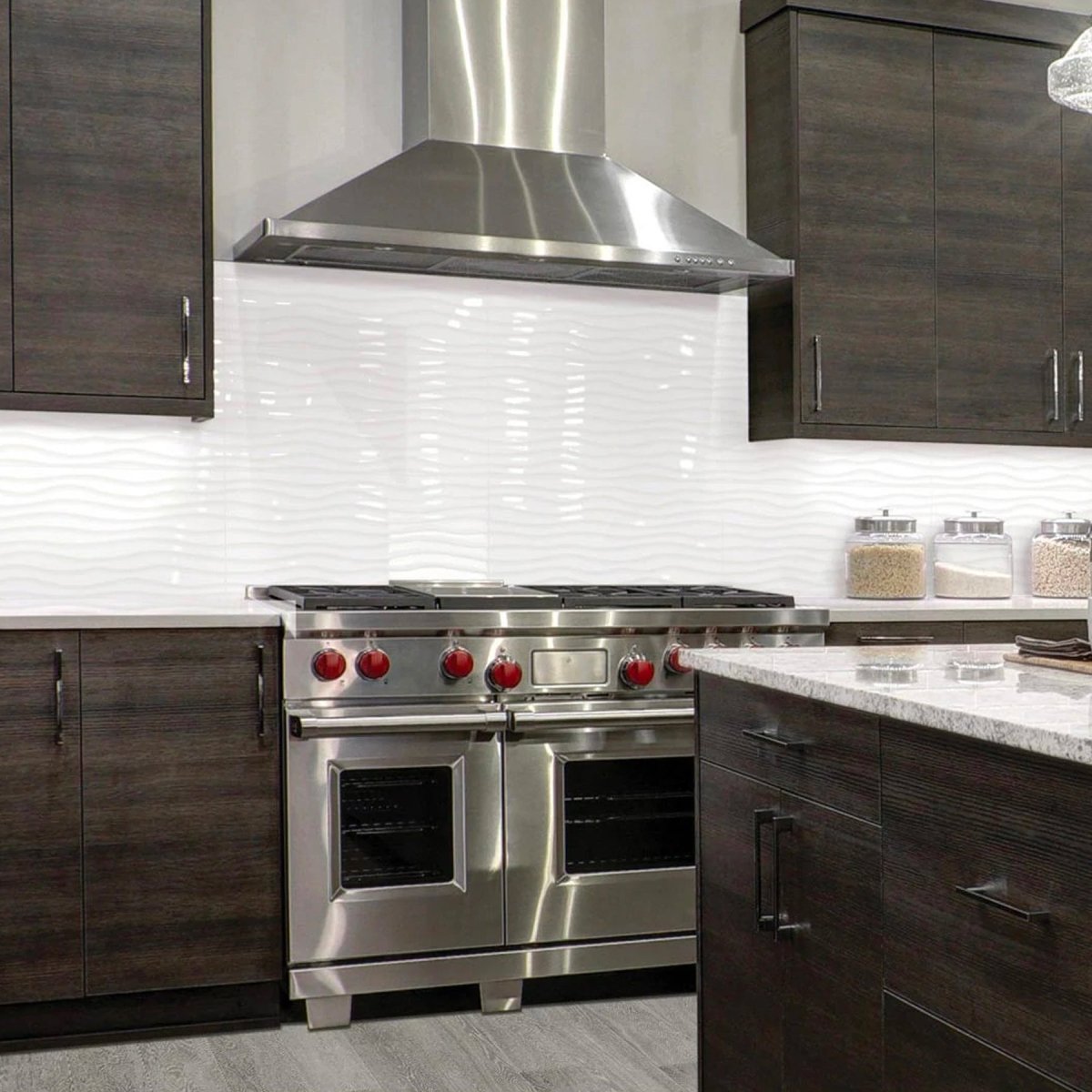 12 x 24 in. Linea White Oblique Glossy Rectified Glazed Ceramic Wall Tile