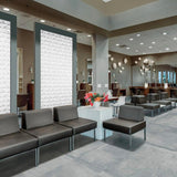 12 x 24 in. Linea White Prizmatic Glossy Rectified Glazed Ceramic Wall Tile