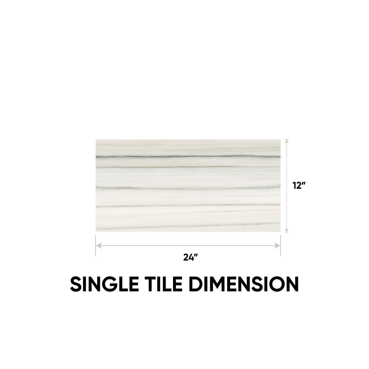 12 x 24 in. Mayfair Zebrino Matte Rectified Glazed Porcelain Tile