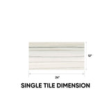 12 x 24 in. Mayfair Zebrino Polished Rectified Glazed Porcelain Tile