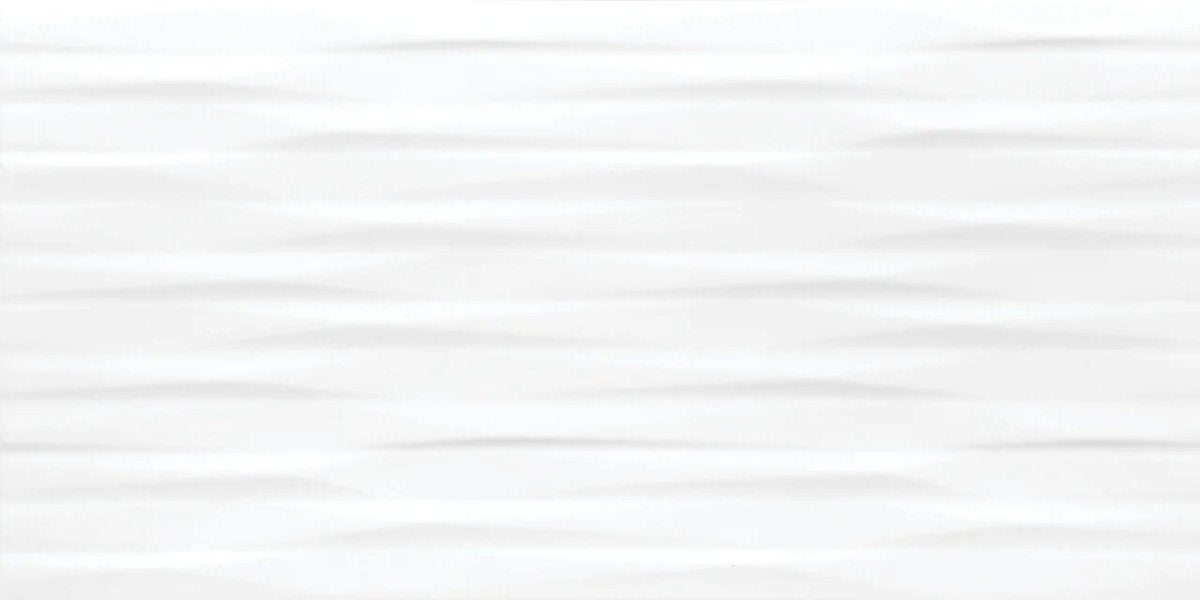 12 X 24 In Modulation Linea White Glossy Rectified Glazed Ceramic