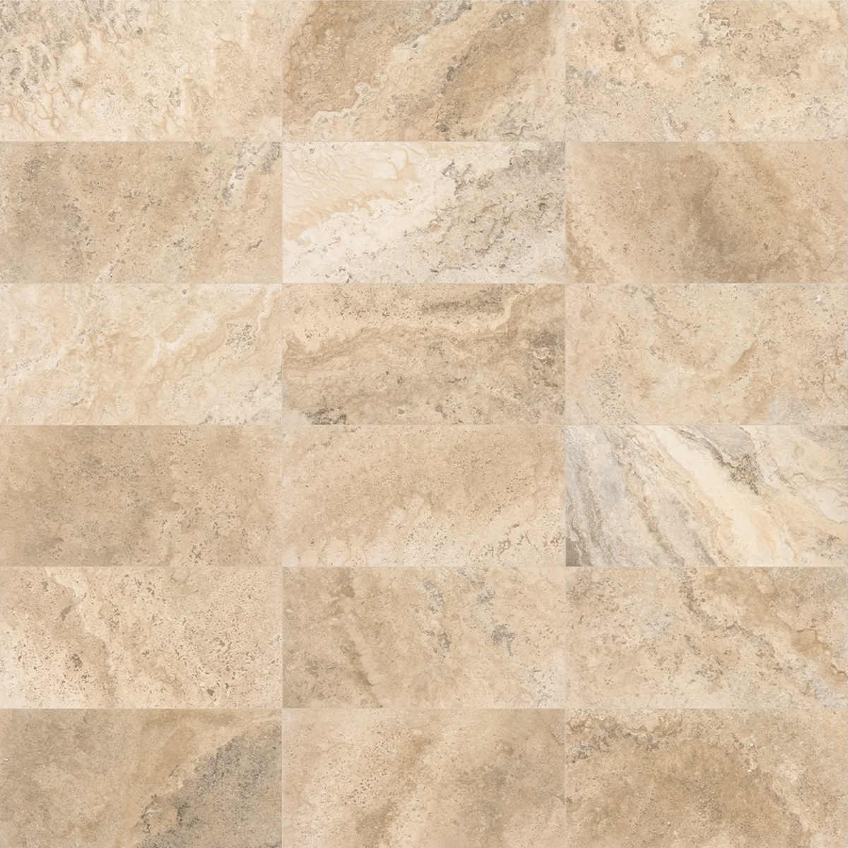 12 X 24 In Picasso Filled & Honed Travertine