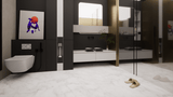 12 X 24 In Plata Carrara Matte Rectified Glazed Porcelain