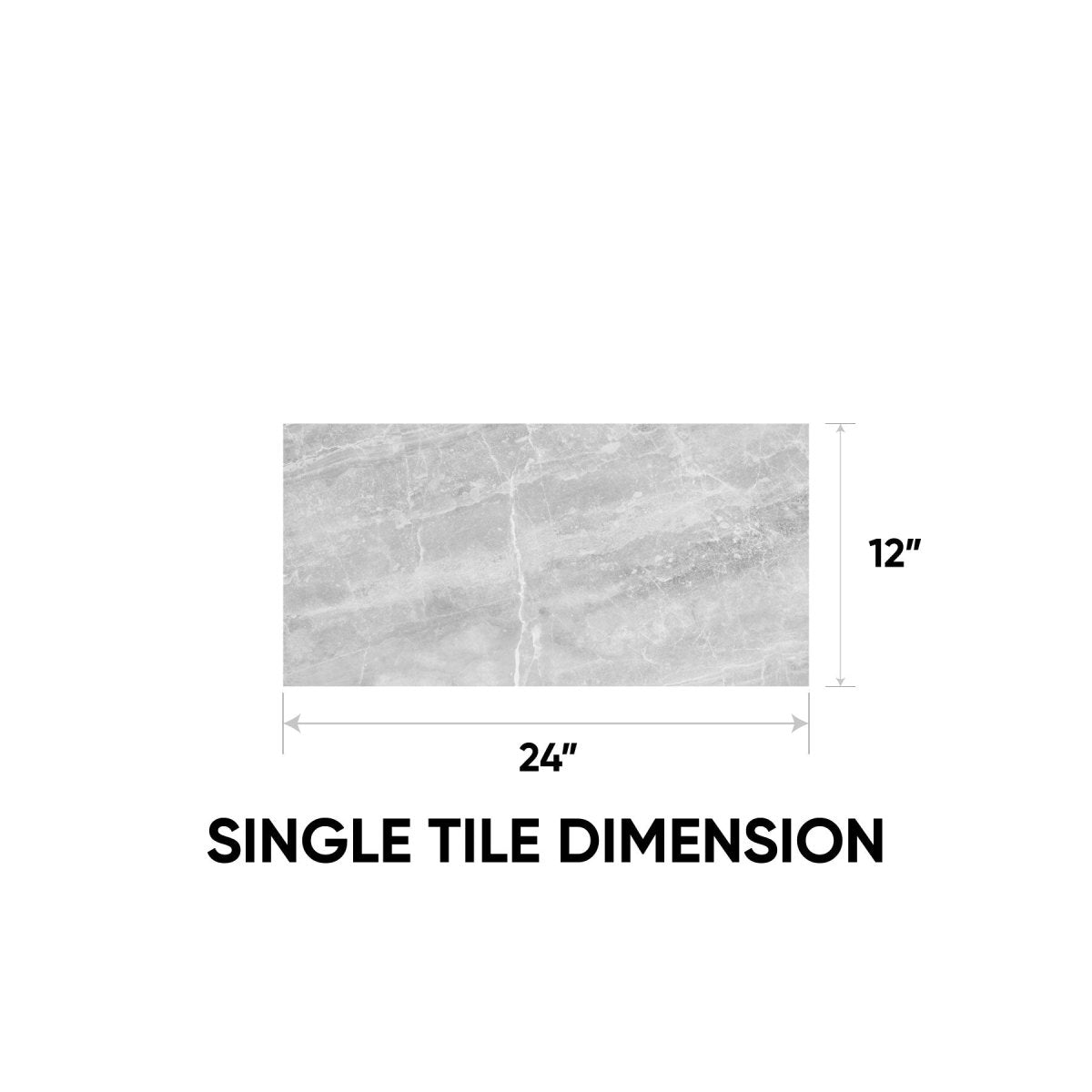 12 x 24 in. Plata Perla Grigia Matte Rectified Glazed Porcelain floor/wall Tile