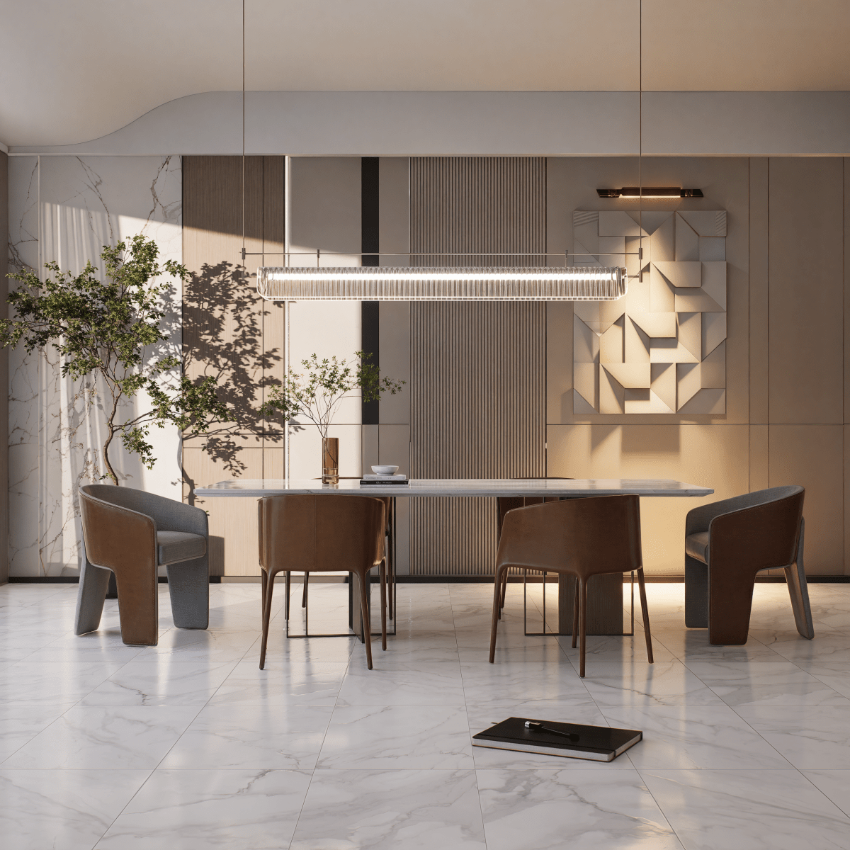 12 x 24 in. Plata Rectified Glazed Statuario Brina Polished Porcelain Wall & Floor Tile